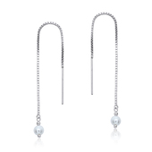 Silver Chain Earring ECD-5-01